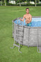 BESTWAY FLOWCLEAR ABOVE GROUND SWIMMING POOL LADDER 48" 58336E - GRAY - Like New
