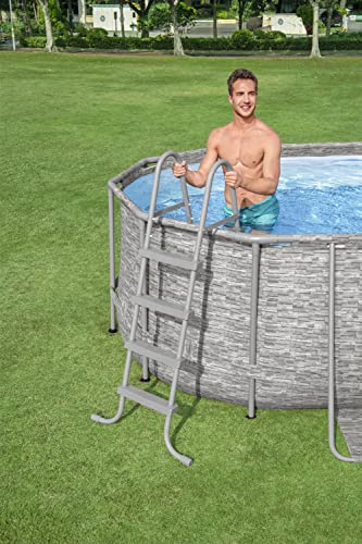 BESTWAY FLOWCLEAR ABOVE GROUND SWIMMING POOL LADDER 48" 58336E - GRAY - Like New