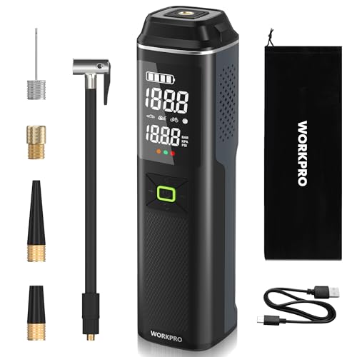 WORKPRO PORTABLE TIRE INFLATOR 7.2V/12V SMALL/MID/LARGE AIR - Scratch & Dent