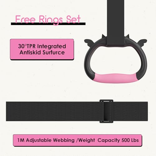 SAFLY FUN GYMNASTICS BAR FOR KIDS AGES 3-15 FOR HOME WY-01 - STEADY STEEL ‎PINK - Like New