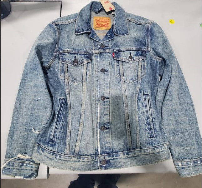 LEVI'S MEN'S REGULAR FIT NON-STRETCH DENIM TRUCKER JACKET - SIZE M - FALCON DX - Brand New