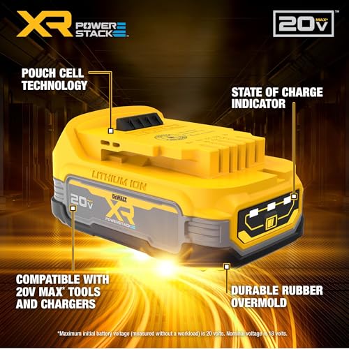 DEWALT 20V MAX POWERSTACK COMPACT BATTERY (2 PACK) DCBP034-2 - YELLOW - Brand New