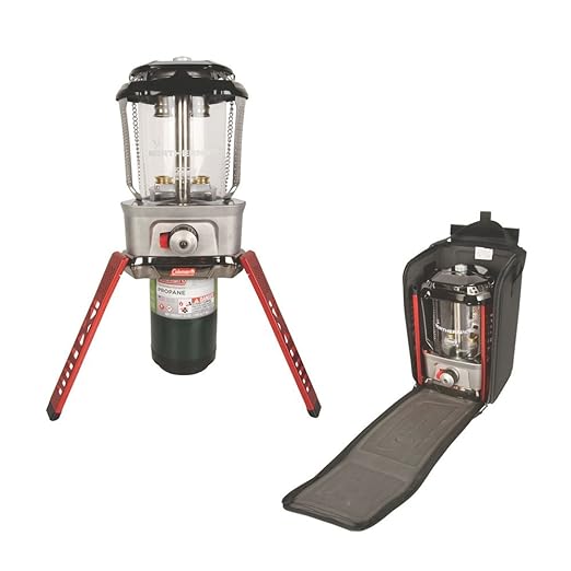 Coleman Signature Northern Nova Propane Lantern 2000023099 - RED/SILVER Like New