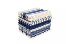 DAN RIVER KITCHEN TOWELS SET OF 10 - BLUE - Brand New