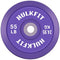 HULKFIT 2-INCH PRO SERIES OLYMPIC STYLE BUMPER WEIGHT PLATE 55 LBS - PURPLE - Like New