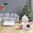 PAWISE Christmas Snowman Cat Bed Soft Kitty Tent Cozy Cat House Pet Cave - White - Brand New