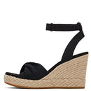 TOMS Women's, Marisela Sandal Black Slubby Woven Size 8 Women Black/Black - Brand New