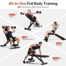 Yoleo Adjustable Weight Bench Utility Weight Benches Full Body Workout - Like New