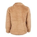 CANADA WEATHER GEAR WOMEN'S FLEECE HEAVY MOUNTAIN JACKET, TOFFEE, SMALL - Brand New