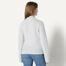 AMAZON ESSENTIALS WOMEN'S REGULAR FIT LONG SLEEVE CARDIGAN LIGHT GREY HEATHER S - Brand New