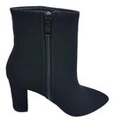 B09FM1CHFV TOP Moda Pointed Toe Chunky Medium Heel Ankle Boots Black 5.5 - Like New