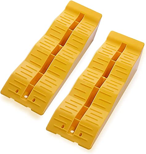 ZONETECH Automotive Leveling Premium Quality Camper Trailer SUV Car Wheel Chocks - Like New