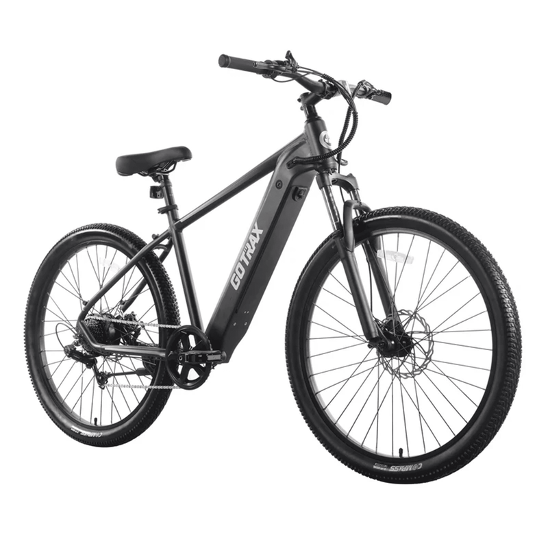 GOTRAX APPROACH 27.5" STEP OVER ELECTRIC MOUNTAIN ADULT BIKE, BLACK - Like New
