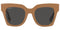 BURBERRY BE 4364 404287 SUNGLASSES DARK GREY LENS, 49MM B4364 - BEIGE/DARK GREY - Like New