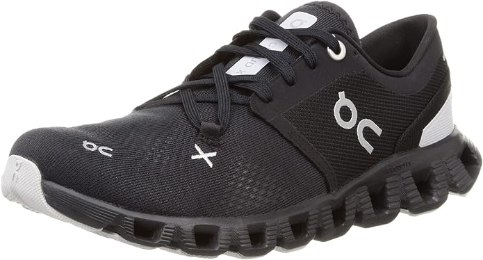 60.98696 On Running Women's Cloud X 3 Sneakers Black 8 Like New