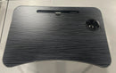 GENERIC FOLDING LAPTOP/BED TRAY TABLE - BLACK/BROWN/WHITE - Like New