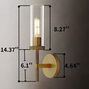 Modern Brass Wall Sconces Indoors, Wall Lighting 14", Gold Bathroom - B0C5WKD6N1 - Brand New