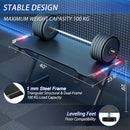 HLDIRECT 40 Inch Gaming Desk with Carbon Fiber Surface & LED Lights - Black - Like New