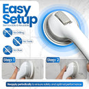 SAFE-ER-GRIP CHANGING LIFESTYLES SUCTION CUP GRAB BARS BATHTUBS 16" - WHITE/GRAY - Like New