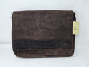 ESTALON LEATHER MESSENGER BAG LAPTOP SHOULDER BAG - BROWN - Brand New