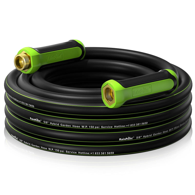 RAINPOINT Garden Hose 25ft x 5/8", Water Hose Heavy Duty, Flexible, Lightweight - Brand New
