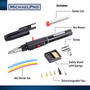 MICHAELPRO CORDLESS BUTANE SOLDERING IRON KIT- SELF-IGNITE MP011002 - BLACK/RED - Like New