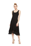 116184 S.L. Fashions Women's Mother of The Bride Dress with Embellished Neckline - Brand New