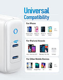 ANKER USB C CHARGER 40W 2-PORT PIQ 3.0 POWERPORT III DUO A2628 - WHITE - Like New