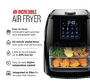 Chefman Compact 6.3-Qt 4-In-1 Digital Air Fryer+, Rotisserie, Dehydrator - Black - Like New
