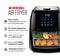 Chefman Compact 6.3-Qt 4-In-1 Digital Air Fryer+, Rotisserie, Dehydrator - Black - Like New