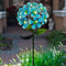 TOUCH OF ECO Solar LED Metal Flower Stake Light Perfect for Your Garden - BLUE - Like New