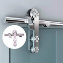 6.6FT Stainless Steel Glass Sliding Barn Door Hardware Kit S01-200cm - New - Brand New