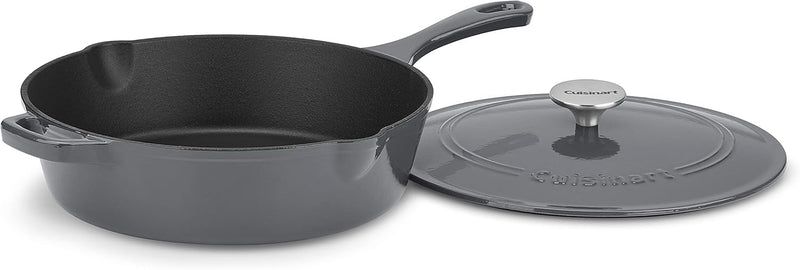 Cuisinart 12" Chicken Fryer Cast Iron - Dark Gray - Scratch & Dent