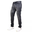 BLUE ICE MEN'S STRETCH CARGO POCKET JEANS - SIZE: MEN 34X32 - BLACK - Brand New