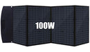 100W Foldable Solar Panel Charger Solar Generator Kit B08834KXJ6 - Black - Like New