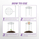 CEED4U 12 Pack Peony Plant Support Cage, Grow Through, 16 x 24 Inches, Green - Brand New