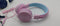 KIDS HEADPHONES WITH MICROPHONE, 2 PACK, PINK/BLUE & DARK BLUE/GREEN - BH200 - Like New