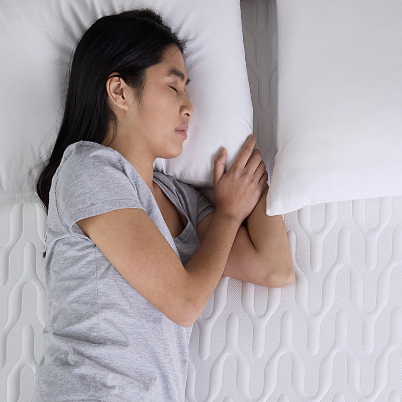 CHITA 11" COOL GEL MEMORY FOAM MATTRESS COOLING COVER QUEEN - WHITE/BLACK - Brand New