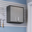 Manhattan Comfort Fortress Floating Storage Cabinet Modern Stainless Steel Grey - Brand New