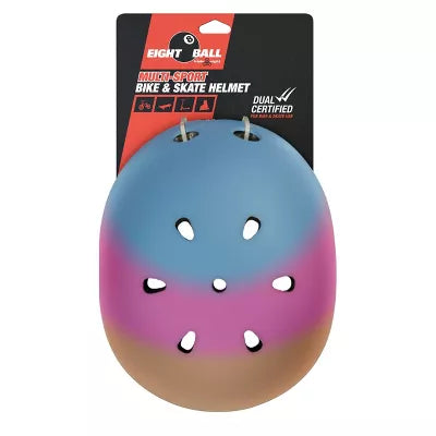 EIGHT BALL KIDS' 8+ HELMET - SUNSET FADE - Brand New