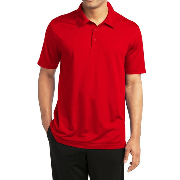 GALAXY BY HARVIC MEN'S DRY FIT MOISTURE-WICKING POLO SHIRT - SIZE 2XL - D RED - Brand New