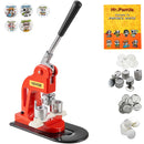 VEVOR BUTTON MAKER MACHINE, 25MM (1 INCH) BADGE PUNCH PRESS KIT - RED - Like New