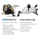 EXERPEUTIC BLUETOOTH UNDER DESK EXERCISE BIKE WITH EXTENDABLE CHAIR HOOK - GOLD - Like New