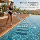 CONSCIOT 20V PORTABLE POOL CLEANER - WHITE/BLUE - Like New