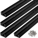SeekLiny T Tracks for Woodworking Aluminum 48 inch Black 4 Pack - Brand New
