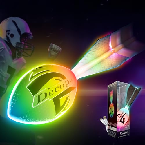 DECOPU PREMIUM FOAM GLOW FOOTBALL LATEST LED LIGHT GIFT FOR KIDS MULTI-COLOR - Like New