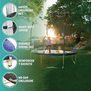 SKYWALKER TRAMPOLINES TRAMPOLINE OUTDOOR 8 FT,12 FT,15 FT JUMP N’ DUNK - BLUE - Like New