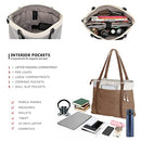 BAG WIZARD WOMEN'S WORK BAG WITH LAPTOP COMPARTMENT ZIPPER POCKETS TEACHER TOTES - Like New