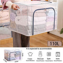 Clothes Storage Bag 110L Large Capacity Organizer (3 Pack) B0916XX25P - Gray - Brand New