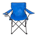 MAC SPORTS BAZAAR CLASSIC FOLDING CAMP CHAIR LIGHTWEIGHT CIUP HOLDER - BLUE - Like New